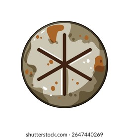 corrosion rusty screw head cartoon. removal stuck, loosen penetrating, wd40 tools corrosion rusty screw head sign. isolated symbol vector illustration