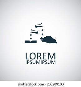 corrosive icon on white background 