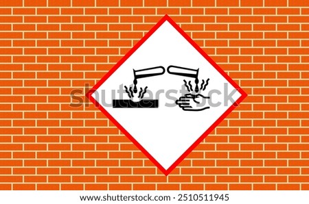 Corrosive substance causes severe skin burns and serious eye damage