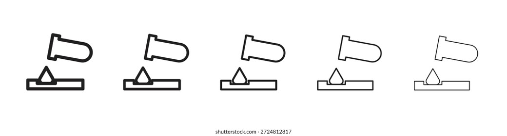 Symbol für korrosive Substanz. Einfaches Gliederungsformat. Grafikelemente.