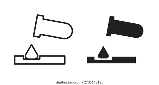 Vector de iconos de sustancias corrosivas y diseños modernos de planos y trazos