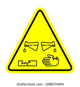 Corrosive substance, vector illustration