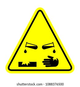 Corrosive substance, vector illustration