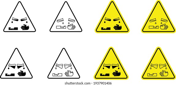 Corrosive substance , vector illustration