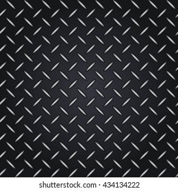 Corrugated aluminum sheet. Metal seamless background. Vector illustration. 