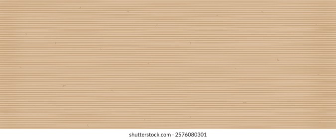 Corrugated brown cardboard texture. Minimalistic grainy cardboard paper texture vector background