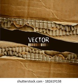 corrugated cardboard. Vector