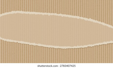 Corrugated Carton Surface with Realistic Paperboard Texture.