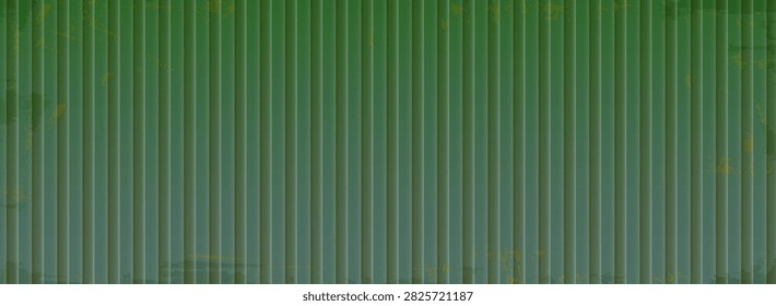 Corrugated container texture featuring fluted metal surface, industrial wall material and abstract construction background.