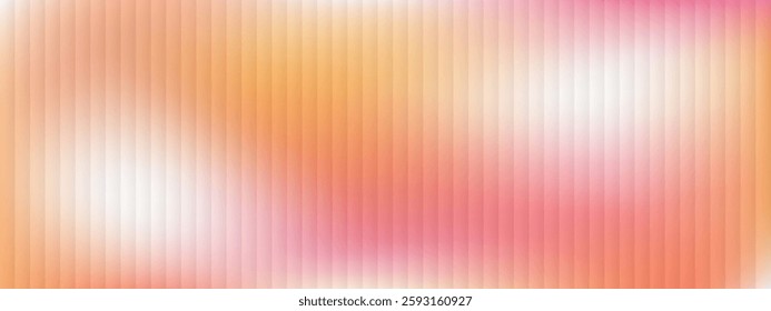 Corrugated, fluted glass vector texture. Ribbed plastic gradient background