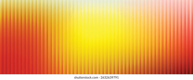 Corrugated, fluted glass vector texture. Ribbed plastic gradient background