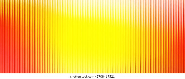 Corrugated, fluted glass vector texture. Ribbed plastic gradient background