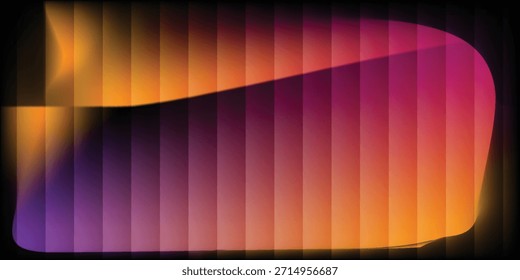 Textura de vetor de vidro ondulado e canelado. Fundo de gradiente de plástico estriado
