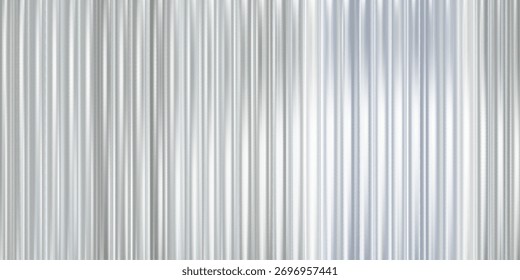 Corrugated glass texture with 3D pattern effect and abstract gradient background. Ribbed metal lines and wavy plastic distortion for interior designs. Vintage acrylic panel with gold decor details or 