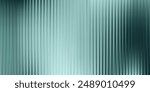 Corrugated glass texture effect. Abstract ribbed frosted acrylic transparent plate. Gradient polycarbonate cosmetic background. Reeded blue green window lined pattern. Diamond 3d podium distort panel