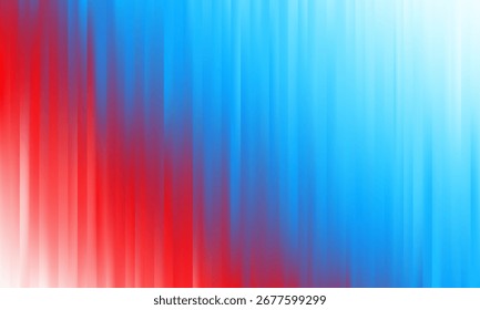 Fondo de vidrio iridiscente corrugado con diseño abstracto acanalado degradado y patrón azul. Efecto de color con desenfoque de línea de neón y luz metálica. Vector superpuesto textura transparente con prisma de brillo.