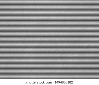 corrugated metal roof texture background. horizontal lines.