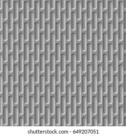 Corrugated Seamless Background for Web Design in Gray Color