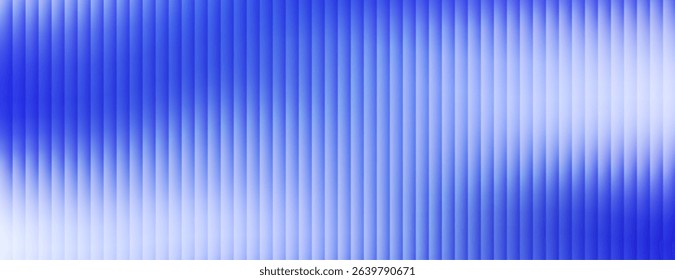 Corrugated vivid blue glass vector texture background
