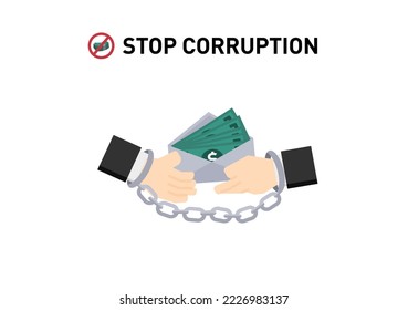 Corrupt businessman has been arrested in handcuffs