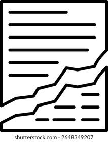 Ícone de vetor de arquivo corrompido. Pode ser usado para impressão, aplicativos móveis e da Web.