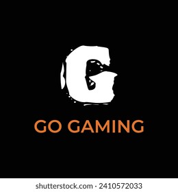 corrupt font g type logo