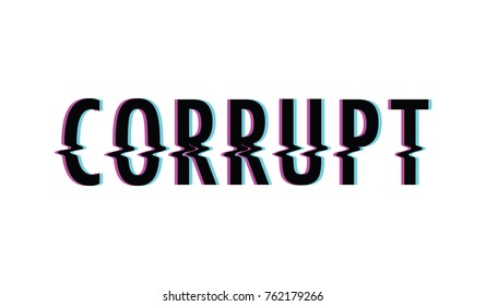corrupt glitch text