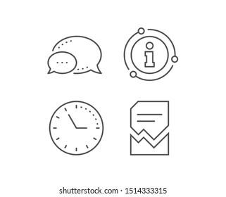 Corrupted Document line icon. Chat bubble, info sign elements. Bad File sign. Paper page concept symbol. Linear corrupted file outline icon. Information bubble. Vector