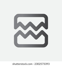 Corrupted Image Symbol Icon Vector Illustration
