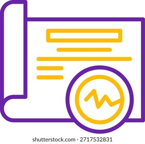Línea dañada Línea de Vector de dos colores Diseño de icono de Vector de dos colores