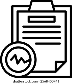Corrupted Line Vector Icon Design