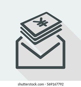 Corruption concept flat icon