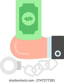 Corruption Creative New Icons Design Vector Design