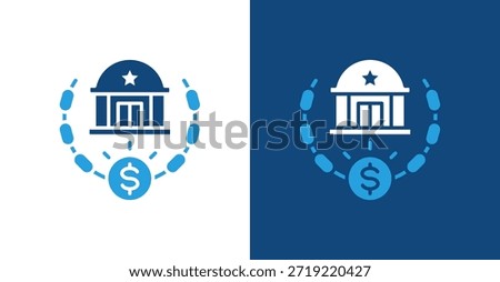 Corruption Glyph Duotone, with light and dark background