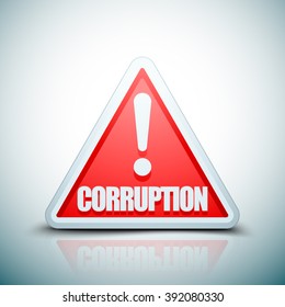 Corruption Hazard sign