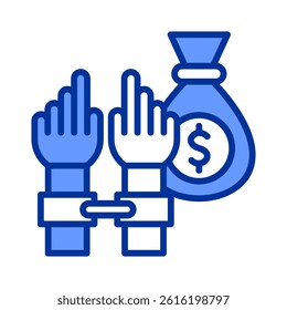 Corruption Icon Element For Design