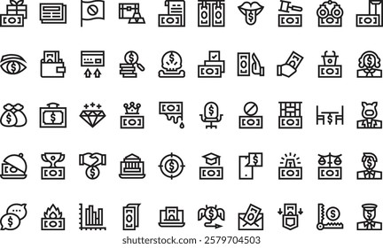 Corruption icons High-Quality Vector Icons Collection with Editable Stroke. Ideal for Professional and Creative Projects