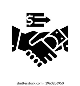 corruption law dictionary glyph icon vector. corruption law dictionary sign. isolated contour symbol black illustration