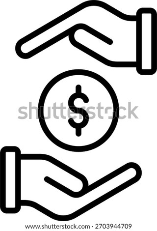 Corruption vector design in modern style, financial misconduct and political fraud concept, anti-crime illustration. Line Icon