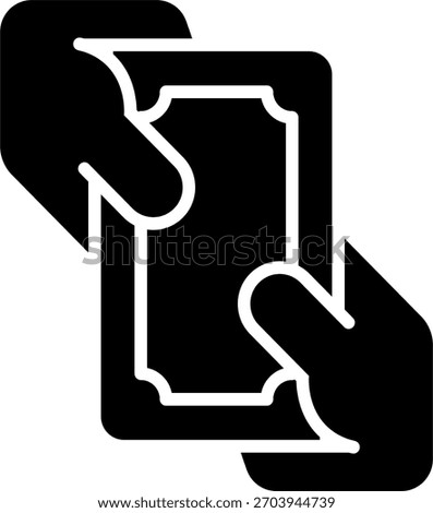 Corruption vector design in modern style, bribery and unethical economic practices concept, law enforcement illustration. Glyph Icon