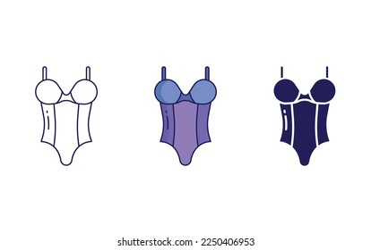 Corset cloth icon vector illustration