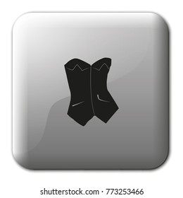 Corset flat vector icon. Elegant underwear.