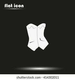 Corset icon. Elegant underwear.