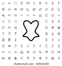 corset icon illustration isolated vector sign symbol