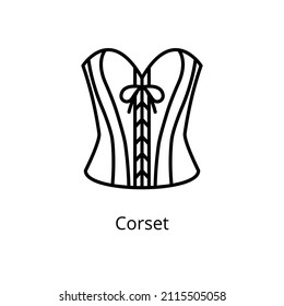 Corset Icon In Vector. Logotype