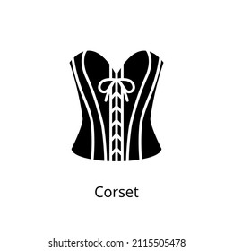 Corset Icon In Vector. Logotype