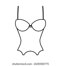 Corset icon vector. pair of stays illustration sign. foundation garment symbol or logo.