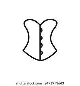 Corset logo sign vector outline