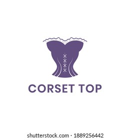 Corset Top Vector Logo Design Stock Vector (Royalty Free) 1889256442 ...