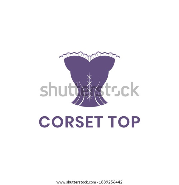 Corset Top Vector Logo Design Stock Vector (Royalty Free) 1889256442 ...